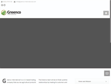 Tablet Screenshot of greenco-international.com